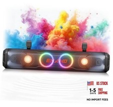 26 Inch 6 Speaker UTV Sound Bar, Bluetooth Golf Cart Speakers Color 26IN