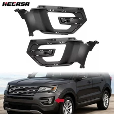 Front Bumper Fog Light Bezel Cover Trim For Ford Explorer 2016-2017 Left+Right