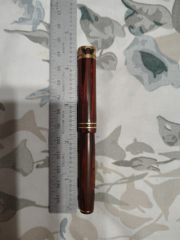 Wahl Eversharp Wood Grain Fountain Pen With 14k Gold Fine Flexible Point Nib USA