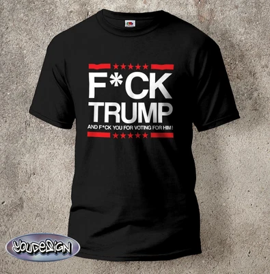 FUCK TRUMP T-Shirt  Anti Donald Demo Widerstand Politik USA Gegen Trump S-5XL - Bild 1 von 2