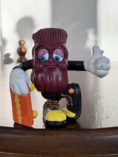 California Raisins Skateboarder PVC Figure Flat-Top 1987 Applause Hardees Promo