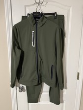 Men’s 2 PIECE Ralph Lauren RLX Golf Track/ Travel Suit Green Size Large Stretch