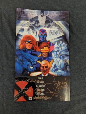 X-Men Original Team Gold Team Promo Poster Bill Sienkiewicz Art