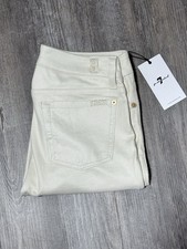 7 For All Mankind Knee Seam Skinny Soft Jeans Pebbled Pants Size 28 Jegging