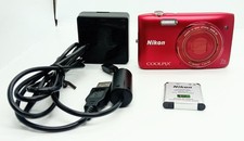 Nikon COOLPIX S3400 Red 7x Optical Zoom with Charger Condition