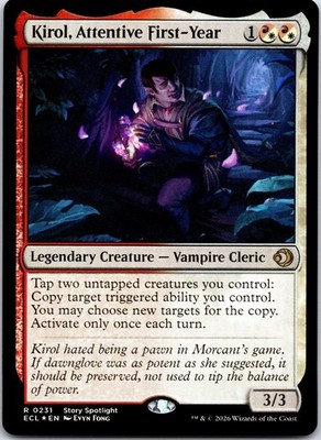 Kirol, Attentive First-Year 231 Lorwyn Eclipsed Magic: The Gathering Foil NM
