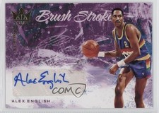 2021 Panini Court Kings Brush Strokes 37/75 Alex English #BR-AEG Auto HOF 11n5