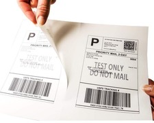 Half Sheet Self Adhesive Shipping Labels for Laser  Inkjet Printers, 200 Count