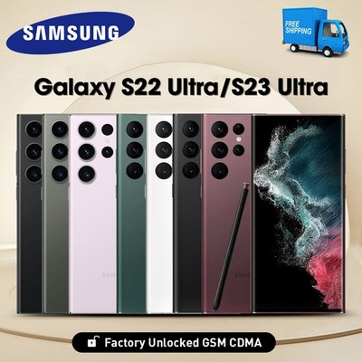 Samsung Galaxy S22 Ultra / S23 Ultra - Unlocked, 5G, All Colors & Memory Options