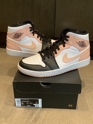 Size 9 - New Air Jordan 1 Mid Arctic Orange Black Toe Men's