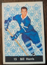 1961-62 Parkhurst #15 Bill Harris Toronto Maple Leaf Hockey Card
