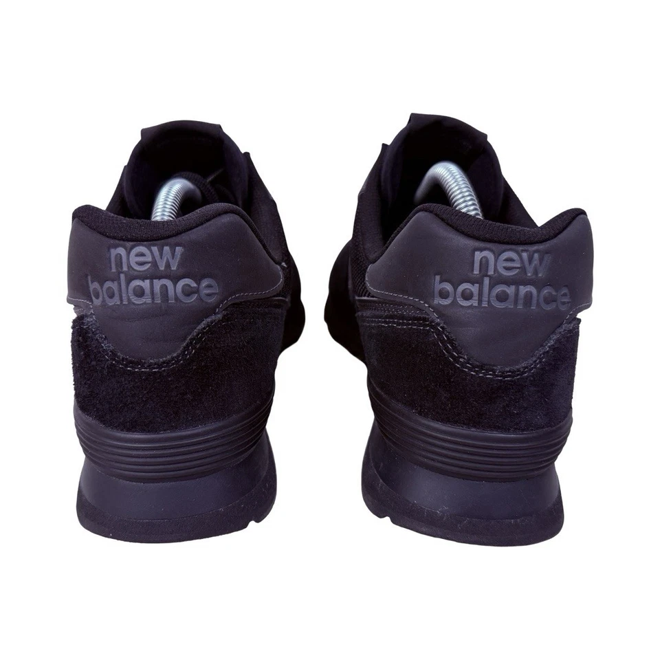 Размер 11,5 - новый баланс 574 тройной черный тональный черный подлинный - Изображение 3 из 4