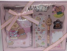 Pink Capybara Stationery Gifts Set Christmas Kawaii Kit, Notebook