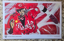 ELLY DE LA CRUZ Cincinnati Reds Matt Szczur ART Poster MLB Speedway Classic