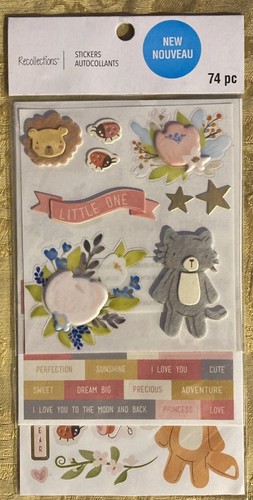 Lot of 56 Recollections Baby Themed 3pk Sticker Sheets/Dimensional Packs/Books - 第 8/13 張圖片