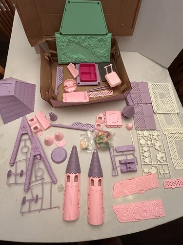 Vintage 1986 Lady Lovely Locks Castle schöne Schlösser Spielset IOB Details lesen
