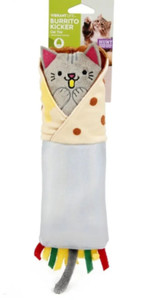 Vibrant Life Cat Toy Burrito Kicker  Play Hunt Catnip Crinkle Toy