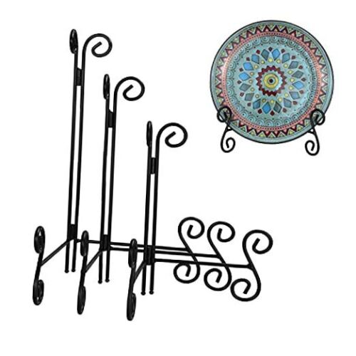Plate Stand Pack 8+10+12 Inch Plate Holder for Display, 8+10+12 Inch - 3Pack 3