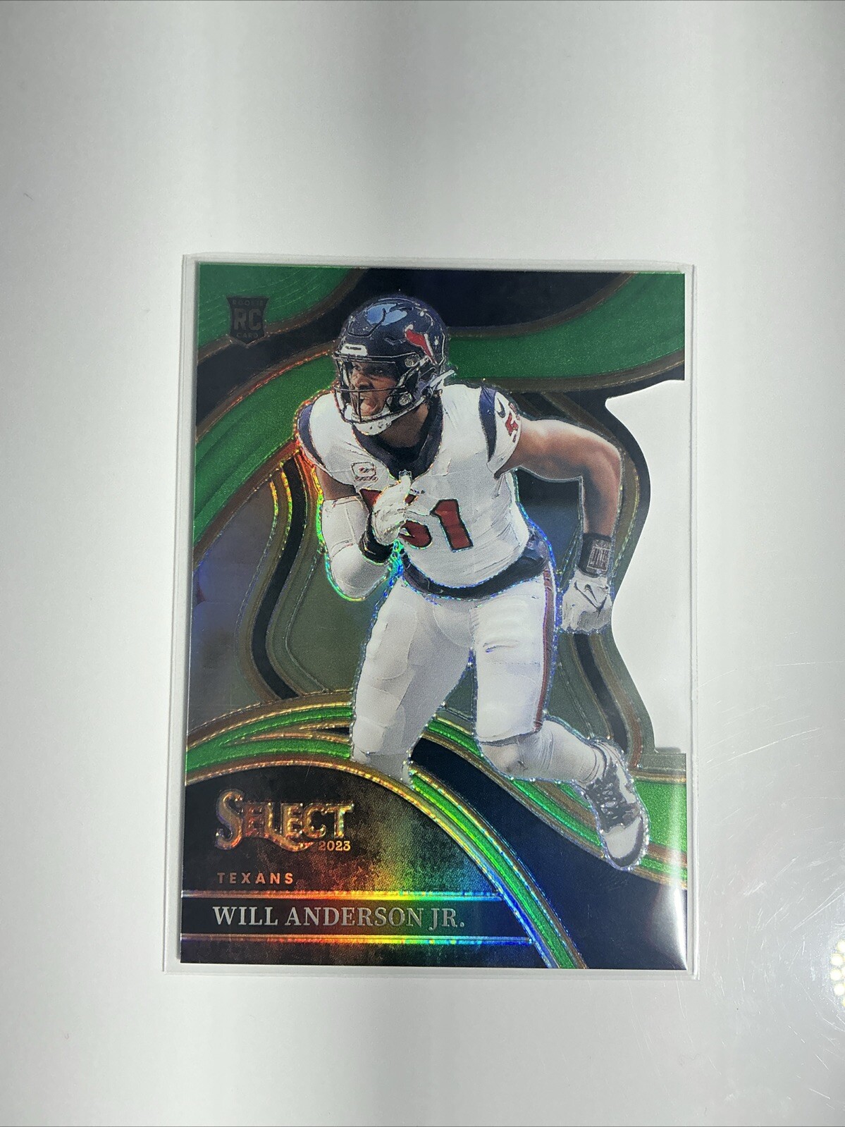 2023 Panini Select Will Anderson Jr #207 Rookie 27/499 Green Die-Cut Texans NFL