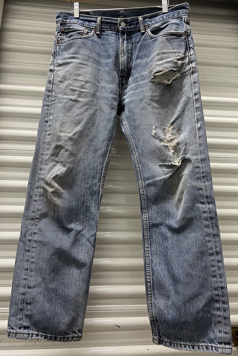 Vintage Levis Jeans Mens 33x30 Blue Denim 505 Regular Tab Vintage Levis Jeans Mens 33x30 Blue Denim 505 Regular Tab