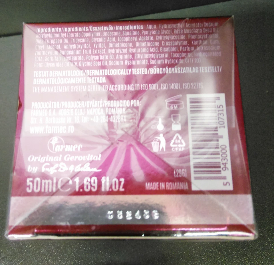 Máscara regeneradora Gerovital evolution aparência perfeita durante a noite pele cansada 35+ - Imagem 4 de 4