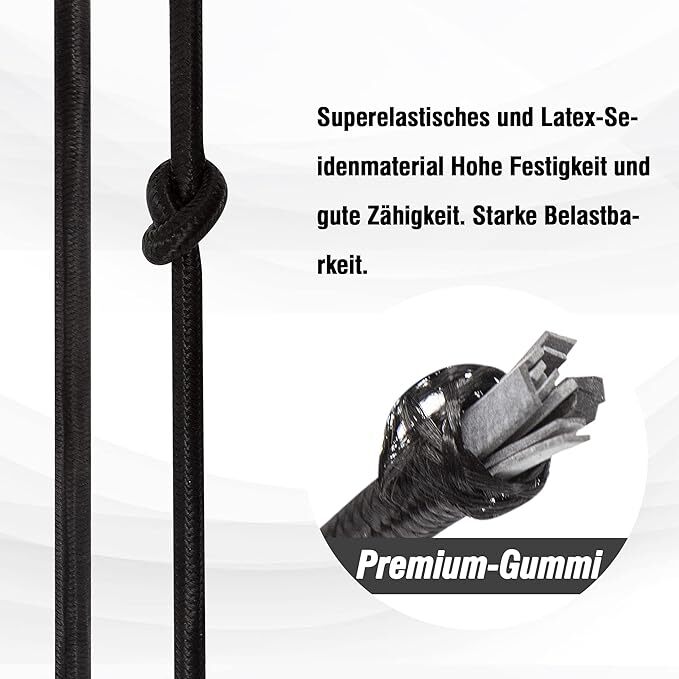 Bungee Cords with Carabiner Clips, 4 Pack Long Heavy Duty Carabiner