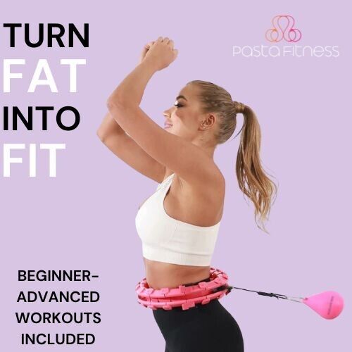 Infinity Hoop Fit Hoop Transformation Guide Smart Weighted Hula Hoop Fitness Hoo - Picture 3 of 4