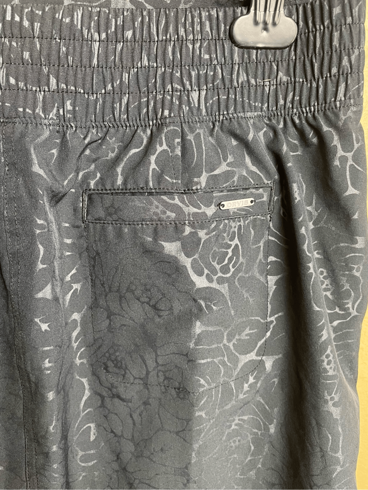 Orvis Tennis Skirt Lined Black Floral Golf Skort Sz Women’s L
