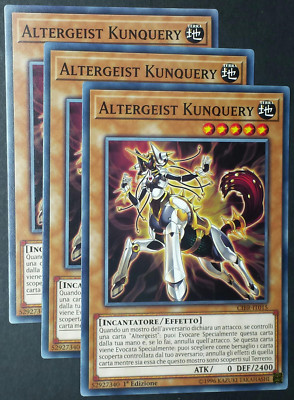 Set 3X ALTERGEIST KUNQERY CIBR-IT015 Common auf Italienisch YUGIOH