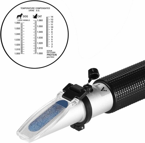 Hunde Katzen Refraktometer Urin Spezifische Schwerkraft Serum Protein Tester - Bild 8 von 12