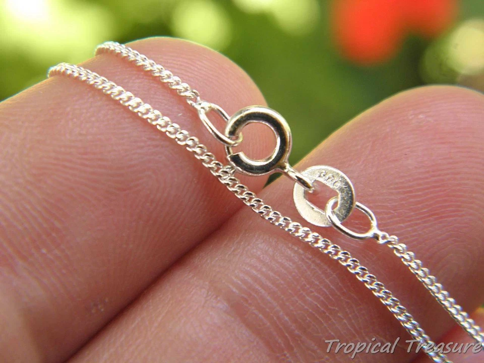 CURB Chain - 100% SOLID 925 Sterling Silver (options) - image 4 of 4