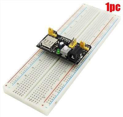 Power Supply Module MB102 Breadboard 3.3/5V+ Solderless Bread Board Pcb 830Po gc