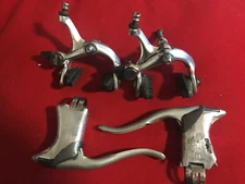 SHIMANO 105 BRAKE CALIPERS & LEVERS BR-1050 FRONT & REAR SIDE PULL W/PADS