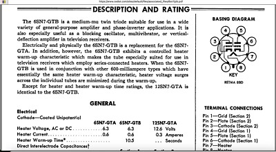 NOS SYLVANIA 6SN7-GTA CHROME-TOP MATCHED PAIR BLACK PLATE TIME-CAPSULE QUALITY! - Picture 6 of 7