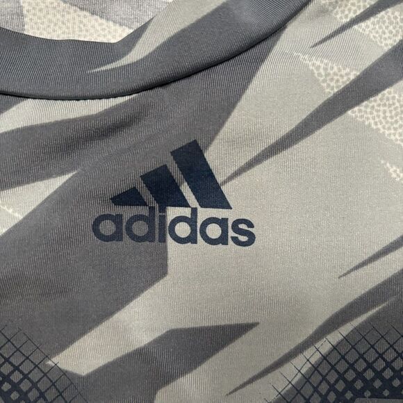 Michigan Wolverines Shirt Mens Adidas Small Gray Climalite Camo Long Sleeve NCAA