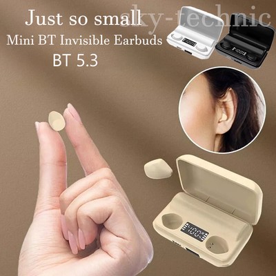 Bluetooth Kopfhörer 5.3 Mini In-Ear Kabellos Ohrhörer Invisible Sleep Earbuds