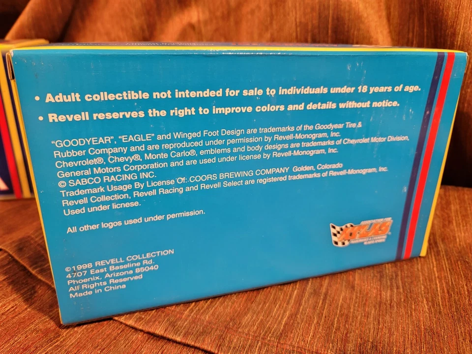 Joe Nemechek #42 1998 Bellsouth páginas amarillas escala 1/24 Revell Club Car sin abrir Foto 3 de 4