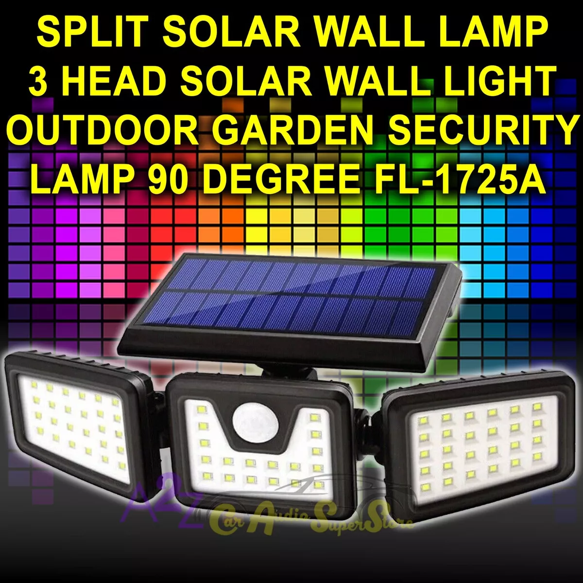 3 head solar wall lamp deals