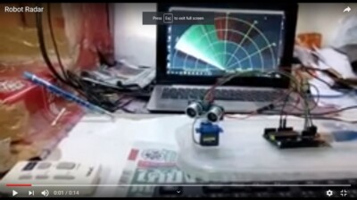 Learn How to Made Robot Radar Untrasonic  450 cm  Create Map & Auto Move