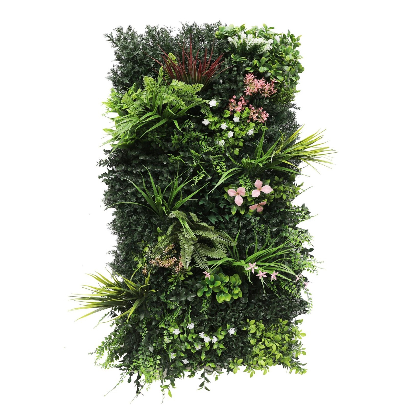 Premium Artificial Green Living Wall Hedge Plant Panel 1m x 50cm - FLORENCE B