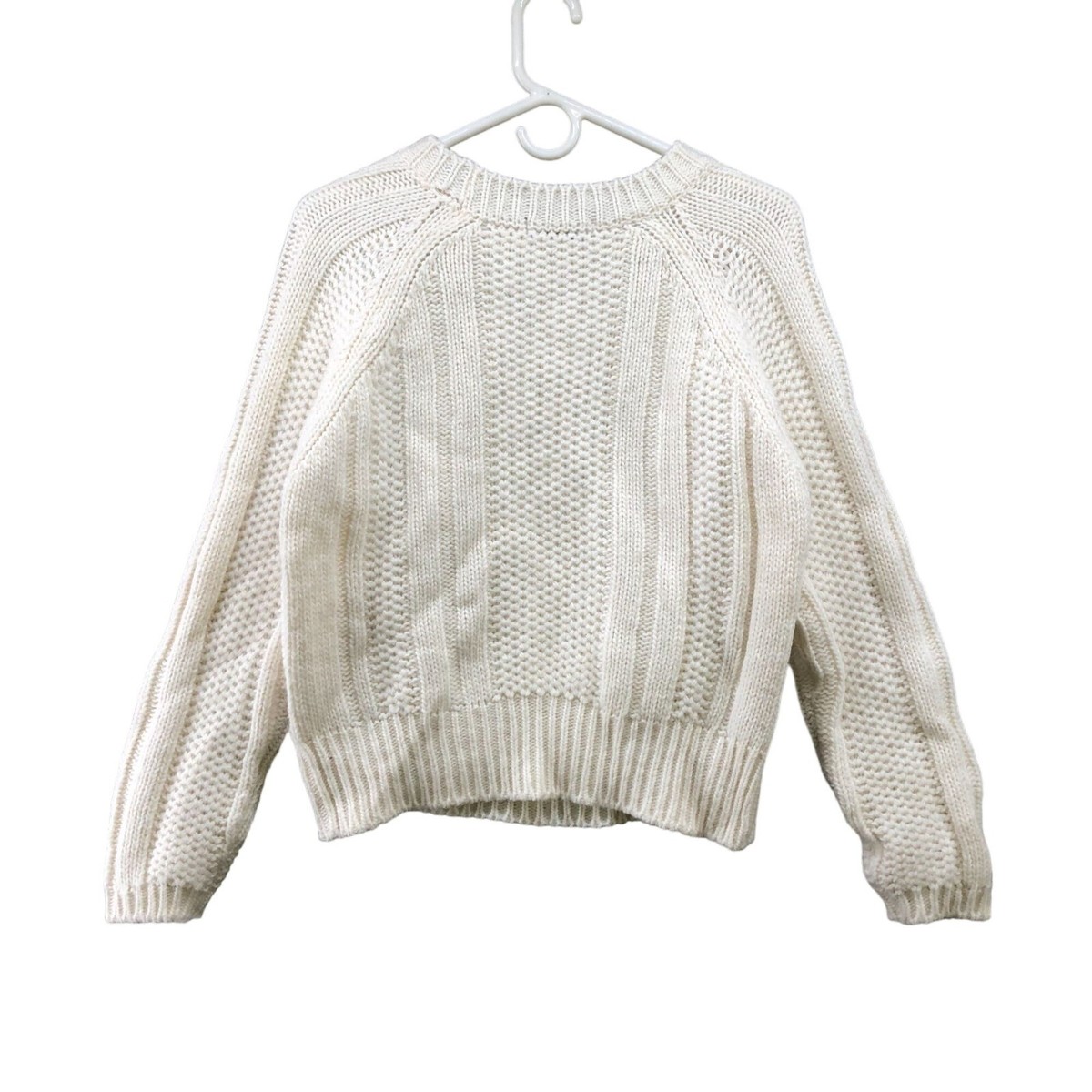 Elsa Manda Made In Italy Fringe Cable Knit Sweater Size M Elsa Manda Made In Italy Fringe Cable Knit Sweater Size M