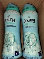 2 X Downy In-Wash Laundry Scent Booster Beads, Cool Cotton 18.2 oz  Household 