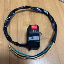 7/8" Motorcycle Handlebar Fog Headlight Horn Start Kill Switch ON OFF Button 12V