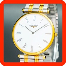 Vintage[MINT] LONGINES La Grande Classique L4.709.2 White Dial Roman Gold Men