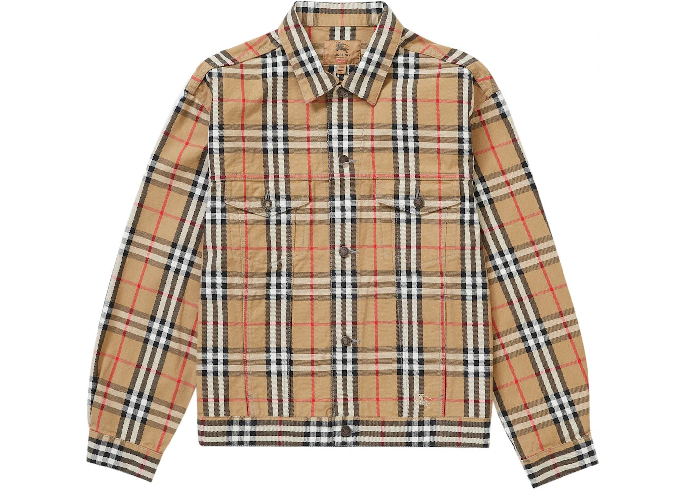 Veste de camionneur en denim Supreme Burberry beige taille L