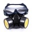 thumbnail 6 - Emergency Survival Safety Respiratory Gas Mask Goggles &amp;2 Dual Protection Filter