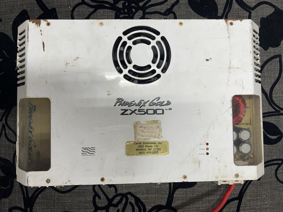 Old School Phoenix Gold ZX 500 Amplifier Car Audio Y2K Amp Rare B