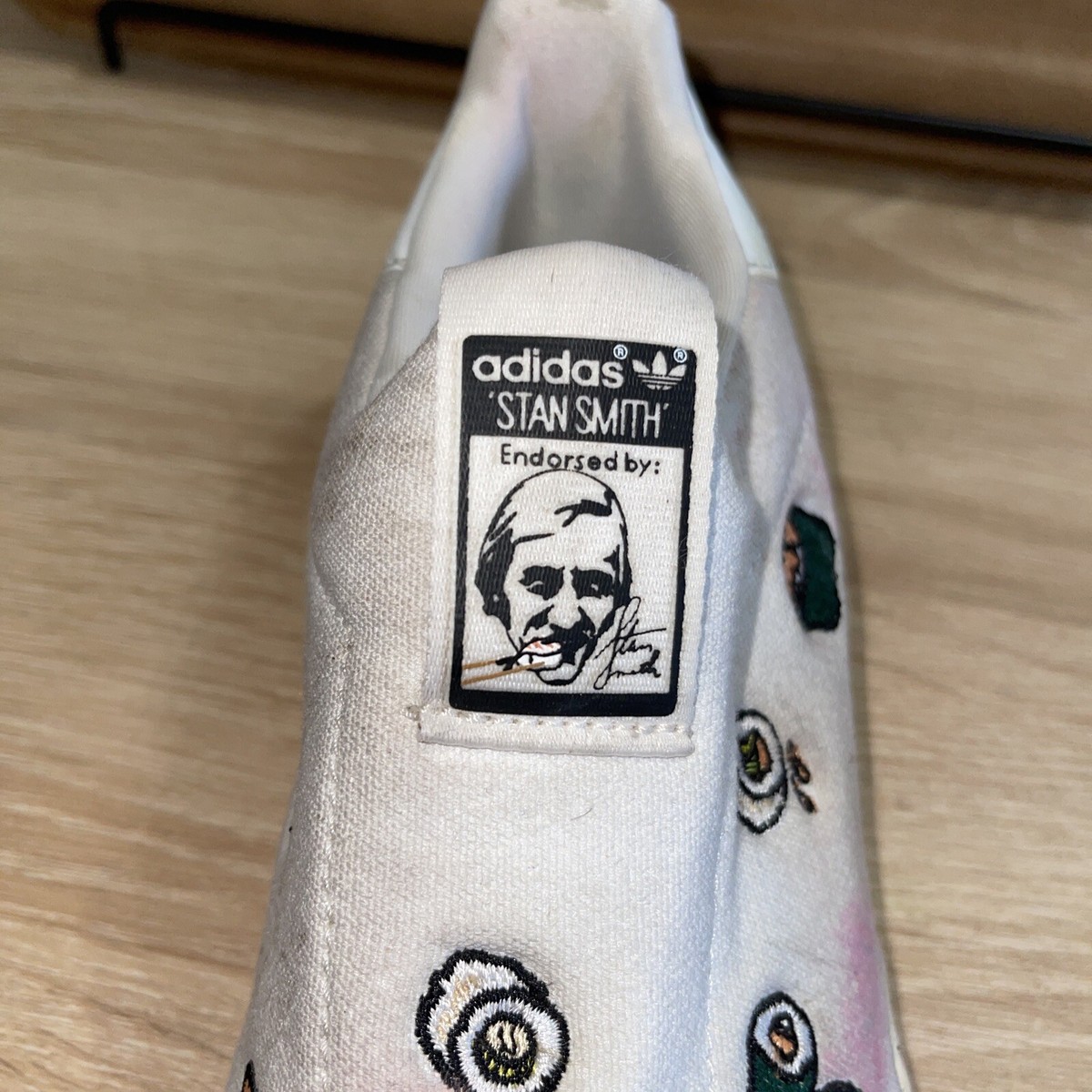 Adidas Sushi Stan Smith Slip-On Shoes White w/ Sushi Rolls Size 3 LOW $  Loved!! | eBay