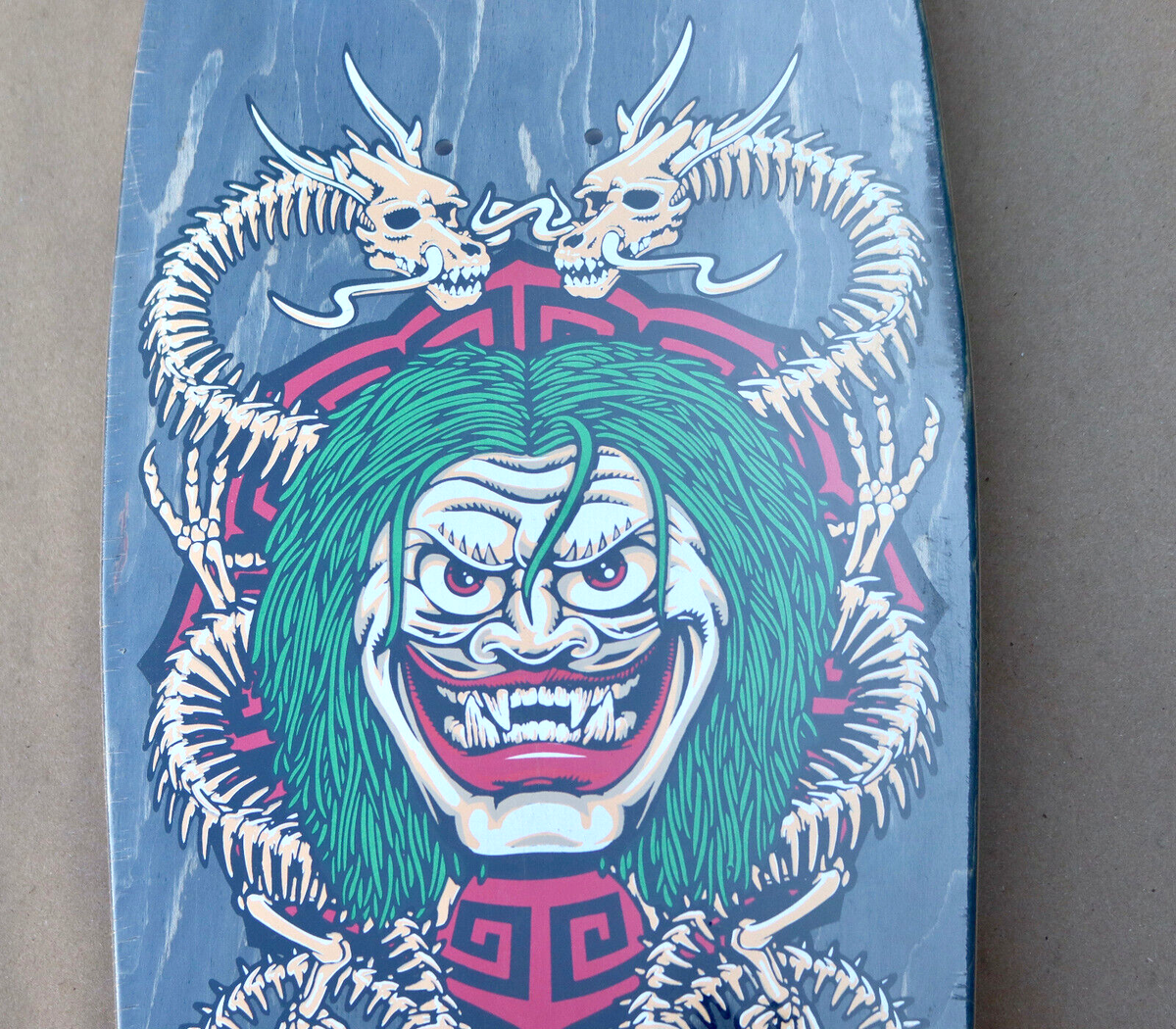 Vintage Powell Peralta Steve Caballero Mask Green Skateboard Old