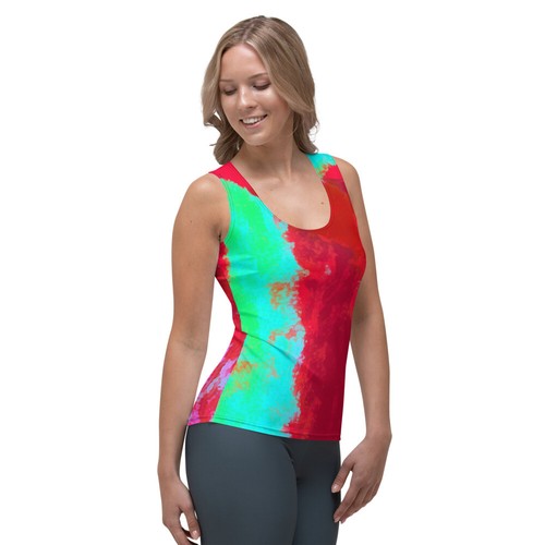 Tank Top T-Shirt "Jupiter Red" Sublimation Cut & Sew Tank Top - Picture 5 of 21
